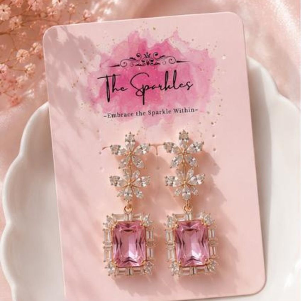 Butterfly Drop Earrings – Sparkle in Every Wingbeat