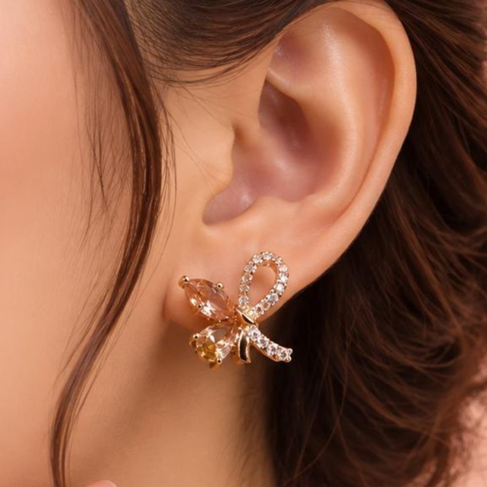 Marquise Butterfly Bow Earrings - Image 16