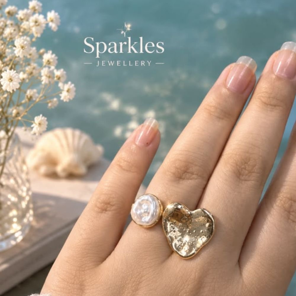 Mimi Pearl Heart Ring