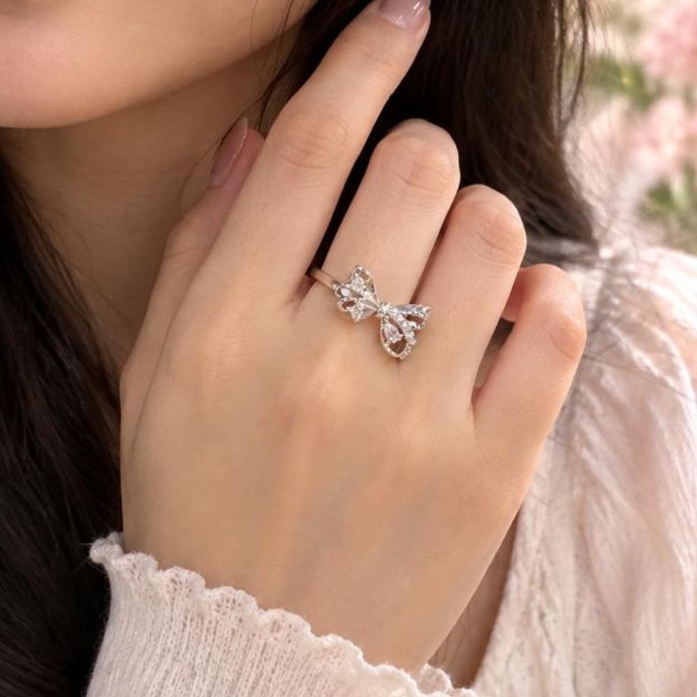 Enchanted Ribbon Sparkle Ring