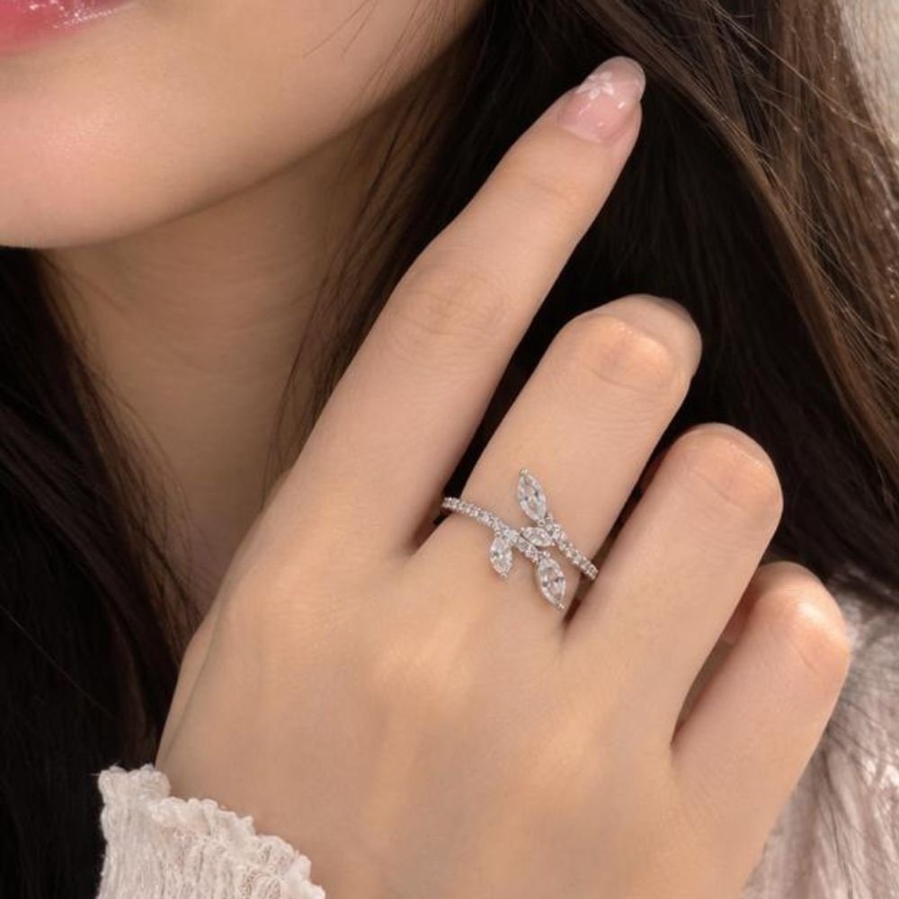 Enchanted Vine Marquise Open Ring